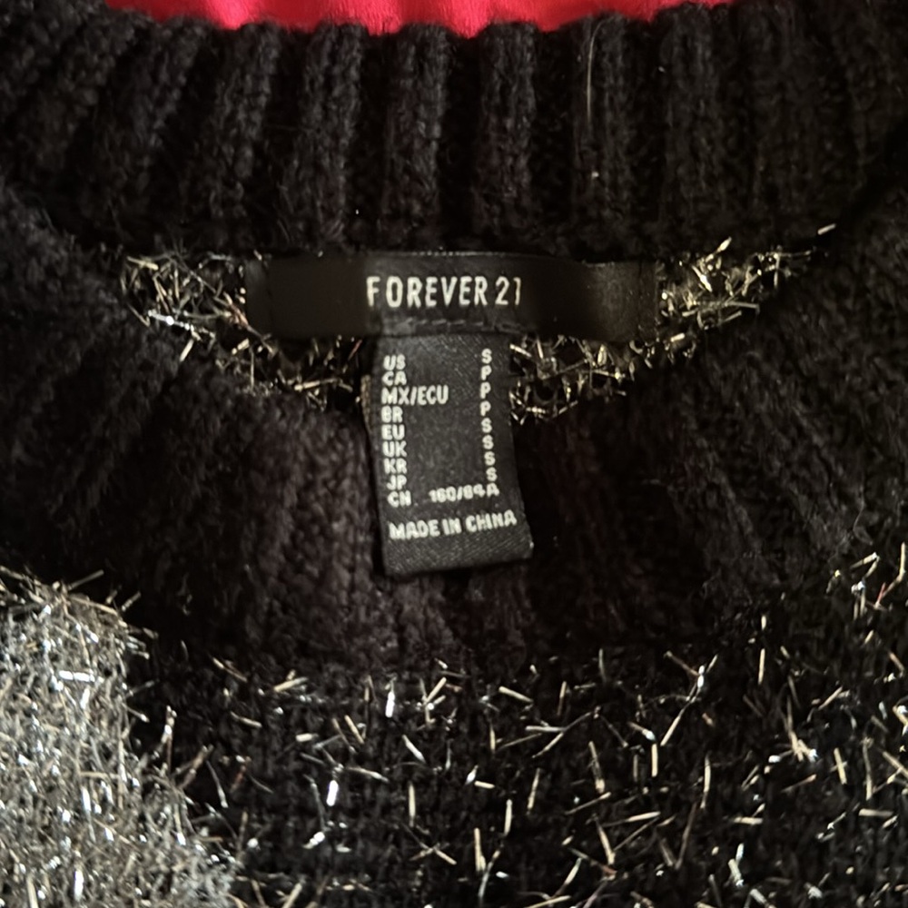 Forever 21 Metallic Flame Sweater - Picture 3 of 4